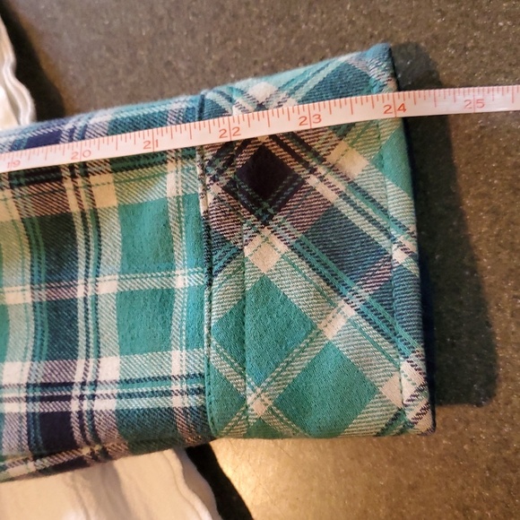 Orvis Green Plaid Button-Up Fleece Lined Snap Button Sz. XL Shacket - Picture 11 of 11